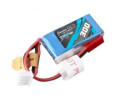 Gens ace 300mAh 7.4V 45C 2S1P Lipo Battery Pack with JST-SYP Plug