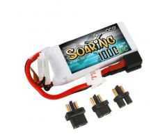 Gens ace Soaring 1000mAh 7.4V 30C 2S1P Lipo  EC3/XT60/T