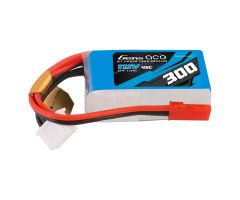 Gens Ace 300 MAh 11.1V 45C 3S1P Lipo Battery  JST