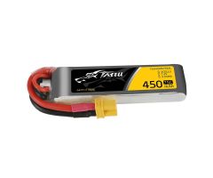 Tattu 450mAh 2S 75C 7.4V Lipo Battery Pack with XT30 Plug-Long size