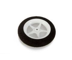 Spoked moss rubber wheel